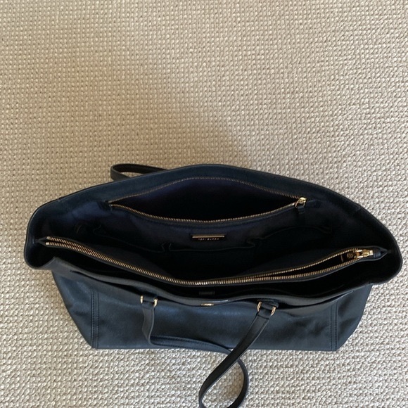 TORY BURCH Robinson Tote Large Laptop Saffiano Leather Satchel Purse & Dust Bag - Picture 9 of 13